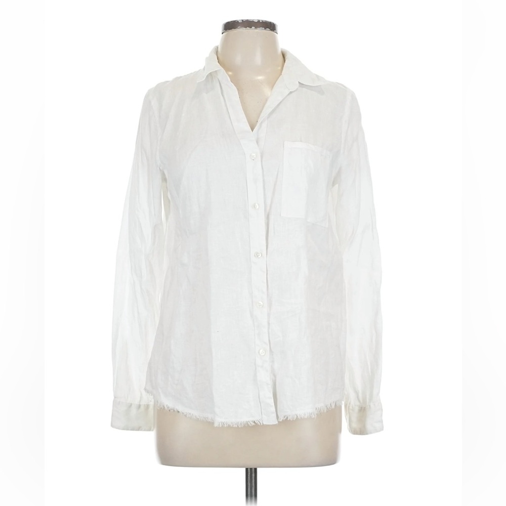 Elliott Lauren White Linen Shirt
